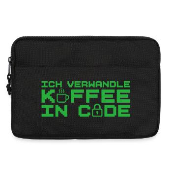 Informatik Verwandle Kaffee in Code Programmierer - Laptoptasche 13" - Schwarz - Vorne