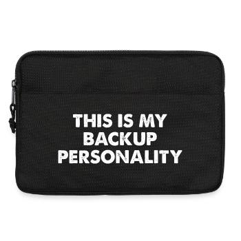 This Is My Backup Personality - Laptop bag 13" - black - Front