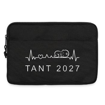 Tante 2027 Herzschlag Schwangerschaft Schwedisch - Laptoptasche 13" - Schwarz - Vorne