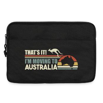 Australie Je déménage en Australie Tourisme - Sacoche pour ordinateur portable 13 pouces - noir - Devant