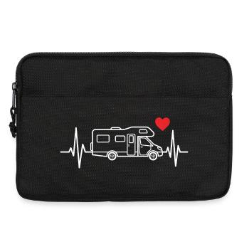 Wohnmobil camping t-shirt camper wohnwagen - Laptoptasche 13" - Schwarz - Vorne