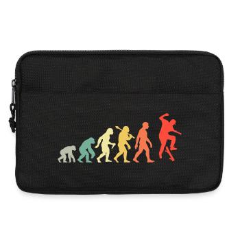 Skateboard Evolution Männer und Jungen Skatboarder - Laptoptasche 13" - Schwarz - Vorne