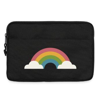 Rainbow and clouds - Laptop bag 13" - black - Front