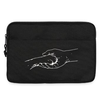 hand-pfote_1- - Laptoptasche 13" - Schwarz - Vorne