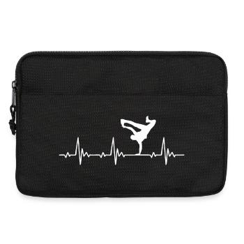 Streetdance Breakdance Heartbeat Frequenz Puls - Laptoptasche 13" - Schwarz - Vorne