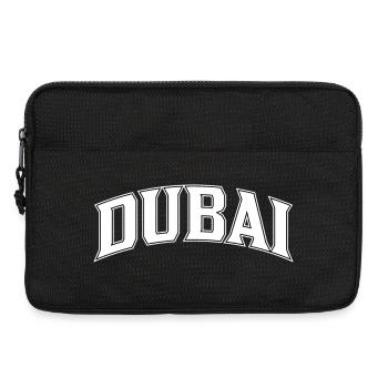 Dubai lettering in the arch - Laptop bag 13" - black - Front