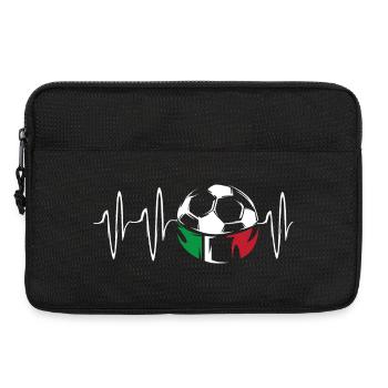 heartbeat herzschlag italien italia soccer fußball - Laptoptasche 13" - Schwarz - Vorne
