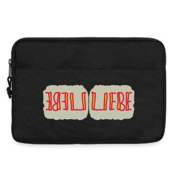 Herzliche Liebe Reflexionen - Laptoptasche 13" - Schwarz - Vorne