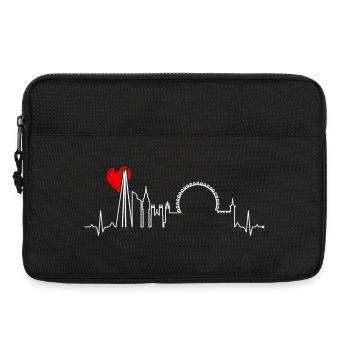 Urban Skyline Heartbeat - Laptop bag 13" - black - Front
