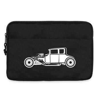 Icône Hot Rod Illustration de voiture ancienne icône graphique - Sacoche pour ordinateur portable 13 pouces - noir - Devant