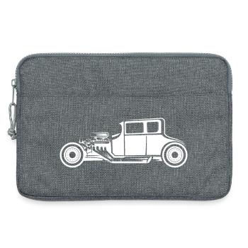Icône Hot Rod Illustration de voiture ancienne icône graphique - Sacoche pour ordinateur portable 13 pouces - gris chiné - Devant