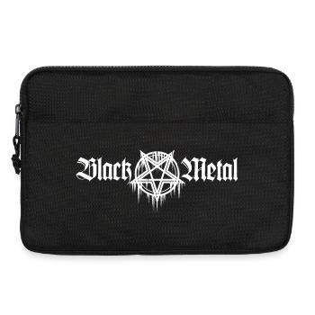 Black Metal | With pentagram - Laptop bag 13" - black - Front