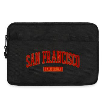 San Francisco Vintage Uni Lettering - Laptop bag 13" - black - Front