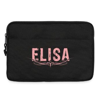 ELISA decorated - Laptop bag 13" - black - Front