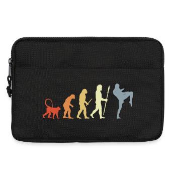 Évolution du kickboxeur vintage - Sacoche pour ordinateur portable 13 pouces - noir - Devant