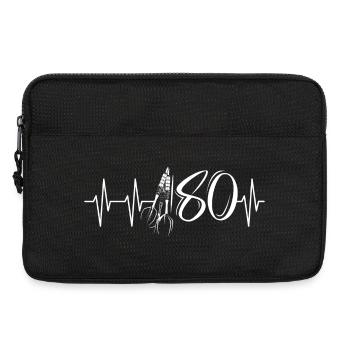 180 heartbeat pulse darts club logo icon - Laptop bag 13" - black - Front