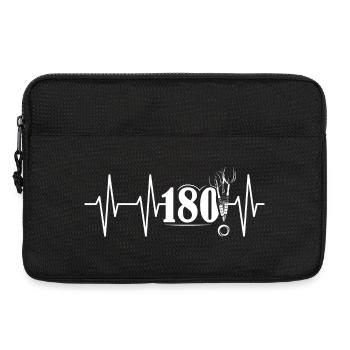 pulse heartbeat 180 darts darts symbol icon logo - Laptop bag 13" - black - Front
