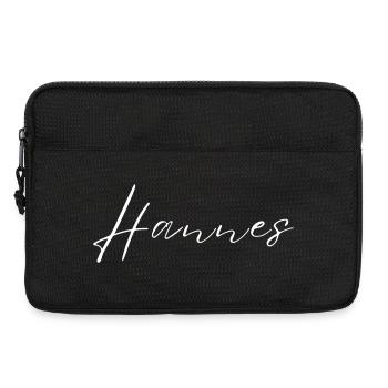 Hannes Name T-Shirt Gift for Men - Laptop bag 13" - black - Front