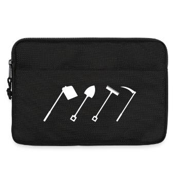 Bauernhof Werkzeuge - Laptoptasche 13" - Schwarz - Vorne