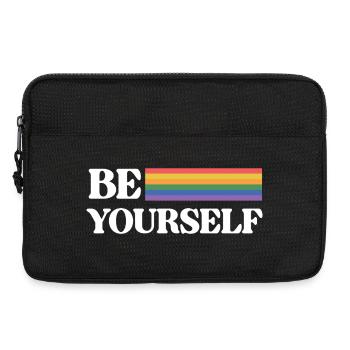 LGBT Pride Month - Be Yourself - Laptop bag 13" - black - Front