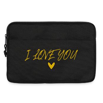 JUST MARRIED. Bachelorette party. VALENTINE'S DAY. COUPLE - Laptop bag 13" - black - Front