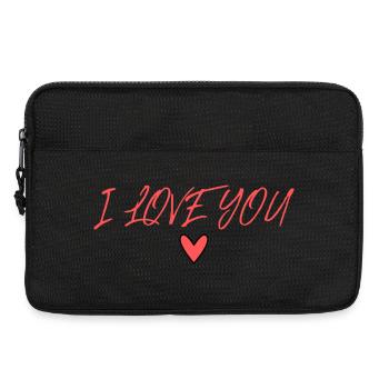 VALENTINSTAG. Junggesellinnenabschied. ICH LIEBE DICH. ICH LIEBE DICH. LIEBE - Laptoptasche 13" - Schwarz - Vorne
