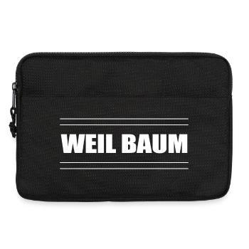 Jugendwort Slang weil Baum - Laptoptasche 13" - Schwarz - Vorne
