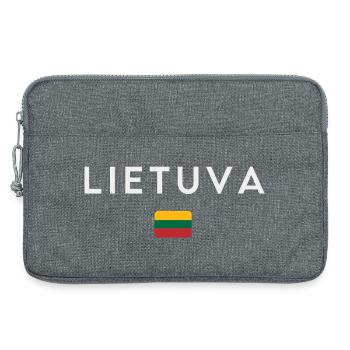 Litauische Flagge, Litauischer Stolz - Laptoptasche 13" - Grau meliert - Vorne