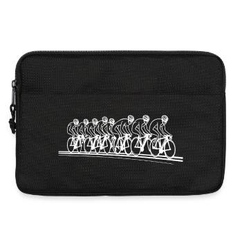 Cyclist Line Art - Laptop bag 13" - black - Front