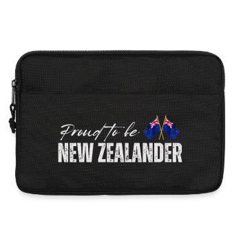Néo-Zélandais fier, j’adore la Nouvelle-Zélande - Sacoche pour ordinateur portable 13 pouces - noir - Devant