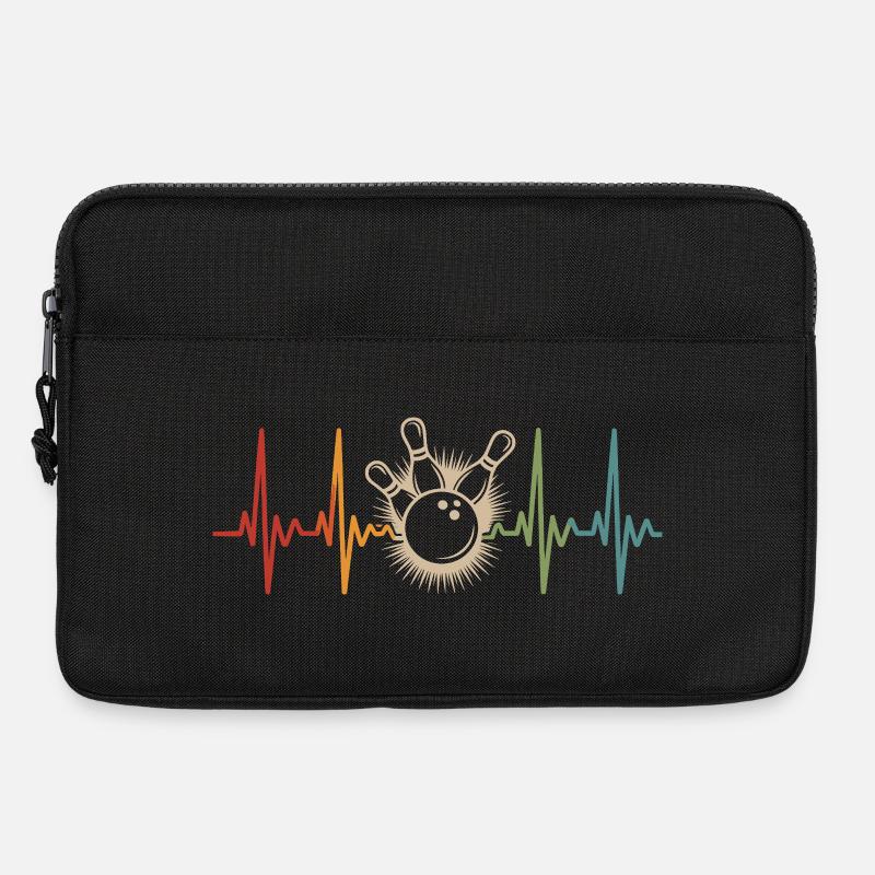Bowling Herzschlag - Laptoptasche 13" - Schwarz
