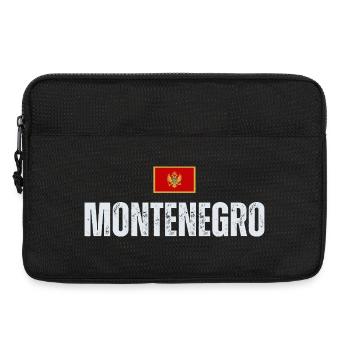 Flagge Montenegros, ich liebe Montenegro - Laptoptasche 13" - Schwarz - Vorne