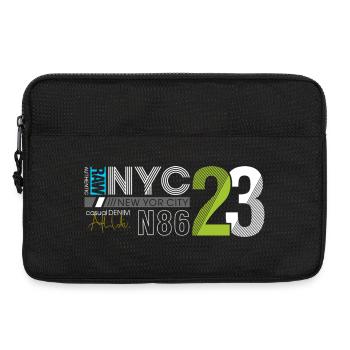 Urban Streetwear Number 86 Design - Laptop bag 13" - black - Front