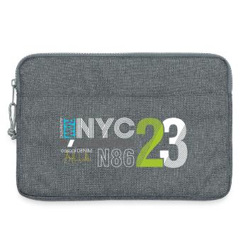 Urban Streetwear Number 86 Design - Laptop bag 13" - heather grey - Front