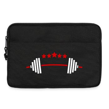 Poids et étoiles : Fitness Power Design - Sacoche pour ordinateur portable 13 pouces - noir - Devant