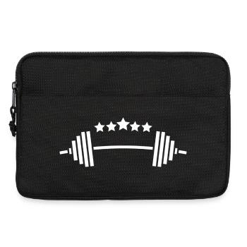 Poids et étoiles : Fitness Power Design - Sacoche pour ordinateur portable 13 pouces - noir - Devant