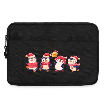 Lustige Pinguin Weihnachten - Laptoptasche 13" - Schwarz - Vorne