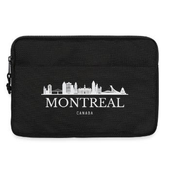 Skyline de Montréal, Montréal Canada - Sacoche pour ordinateur portable 13 pouces - noir - Devant