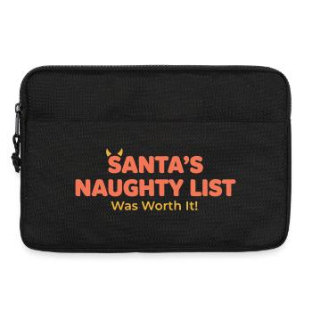 Santa's List: It Was Worth It - Laptop bag 13" - black - Front