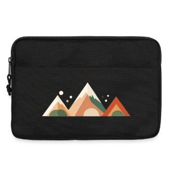 Alpine Sunset Peaks - Laptop bag 13" - black - Front