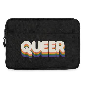 Queer - Cool Pride Logo - Laptop bag 13" - black - Front