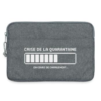 Anhaltende Midlife-Crisis - Laptoptasche 13" - Grau meliert - Vorne