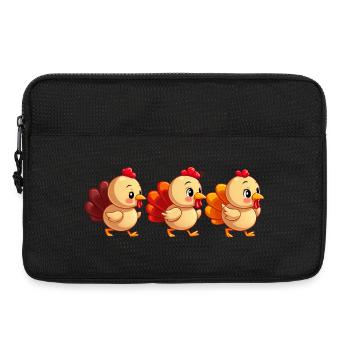 Bébé dinde de Thanksgiving - Sacoche pour ordinateur portable 13 pouces - noir - Devant