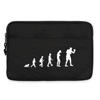 Evolution vom Baby zum Boxer - Laptoptasche 13" - Schwarz - Vorne