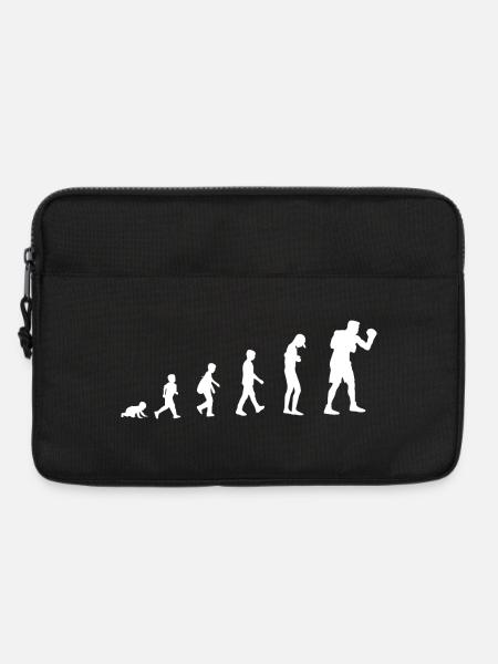 Evolution vom Baby zum Boxer - Laptoptasche 13" - Schwarz