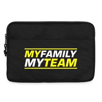 Mon équipe familiale dit - Sacoche pour ordinateur portable 13 pouces - noir - Devant