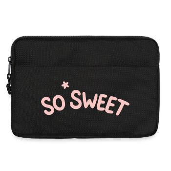 So süß in Pastelltypografie - Laptoptasche 13" - Schwarz - Vorne