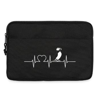 Puffin Papageientaucher - Laptoptasche 13" - Schwarz - Vorne