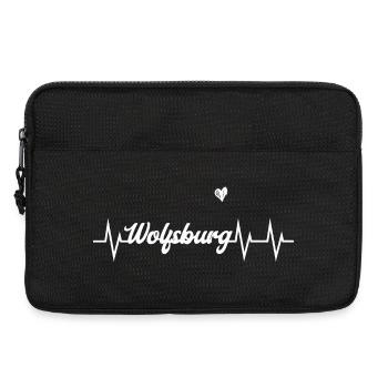 Heartbeat Wolfsburg - Laptoptasche 13" - Schwarz - Vorne