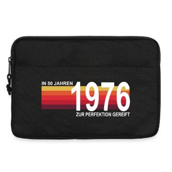Retro 50 Geburtstag Jahrgang 1976 Perfektion - Laptoptasche 13" - Schwarz - Vorne
